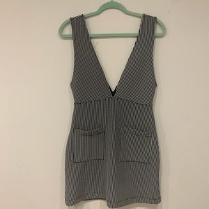 Bershka Micro Polka Dot Jumper Dress